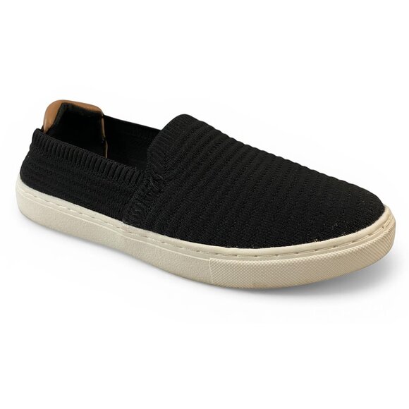 Kelly & Katie Shoes - Kelly & Katie Black Knit Slip On Sneakers Womens Size 7M Casual Comfort Shoes